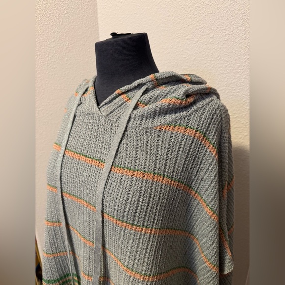 Free People Shimmer & Sheen Hoodie Poncho - Picture 6 of 8